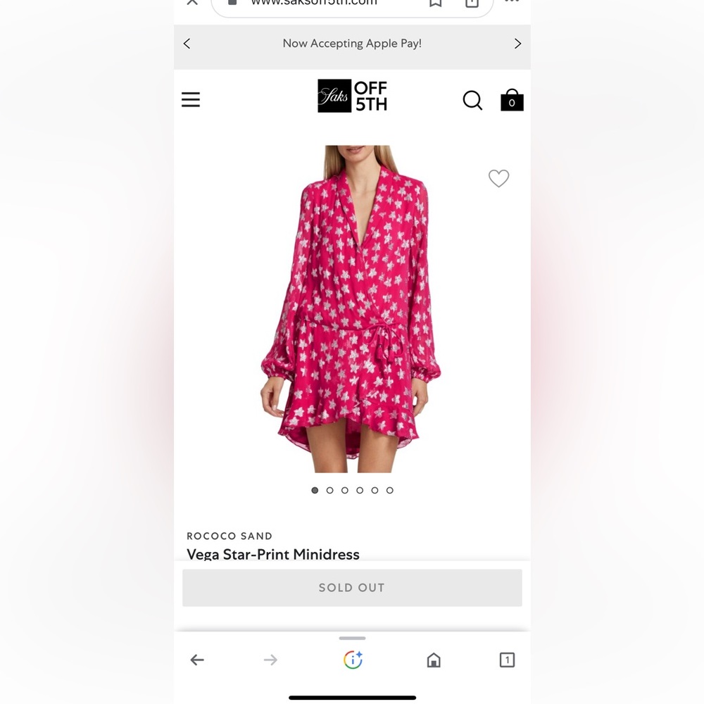 Rococo Sand dress nwt